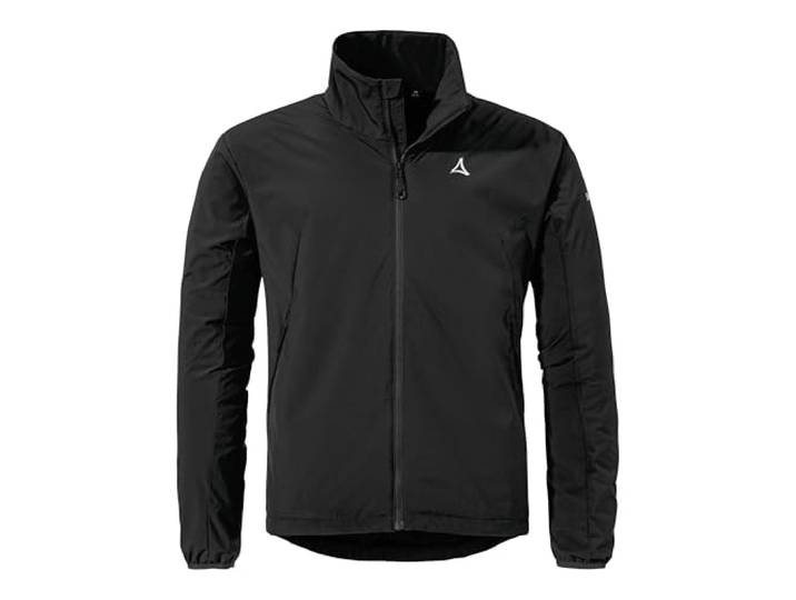 Schöffel Herren Ins Jacket Style Salza MNS, funktionale Fahrrad Regenjacke mit 4-Wege-Stretch, MTB Jacke mit vorgeformter Passform und Belüftungsöffnungen, black, 50