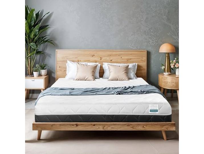 TANHK Wave Flow Smart Comfort Memory Foam Matratze orthopädische Unterstützung mit Kaltluftzirkulationstechnologie hypoallergener und atmungsaktiver Stoff Made in Italy 135 x 190 cm