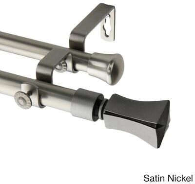 InStyleDesign Tower Adjustable Double Curtain Rod Collection
