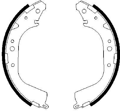 Bosch Bremsbackensatz 0986487414 Für Toyota