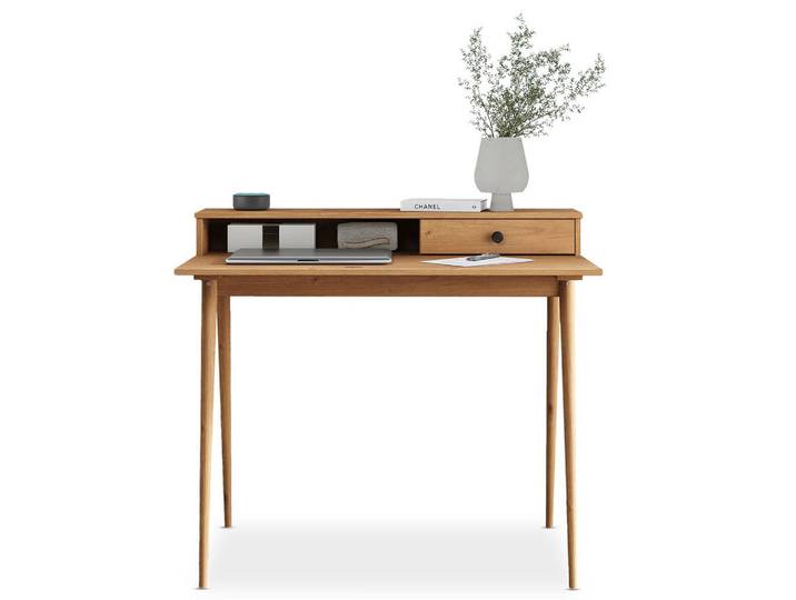 Idimex Schreibtisch Malina braun, Braun, Holz, Holz, Kiefer, Vintage, Rechteckig, 54x86x100 cm, Büromöbel, Schreibtische, Schreibtische