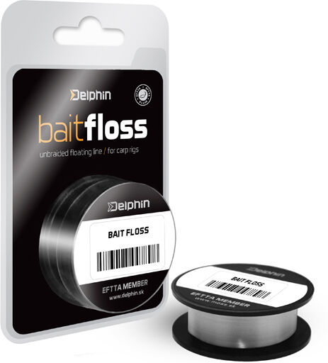 Delphin HOOK Line Bait Floss blanc 20lbs 20m Gray, Beige, Silver 20lbs 20m