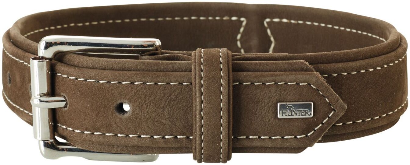 DOG SPORT HUNTER Halsband Hunting M (55), braun
