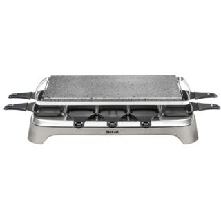 Tefal Raclette-Grill Pierrade PR457B (grau/schwarz, 1.350 Watt, für 10 Personen)
