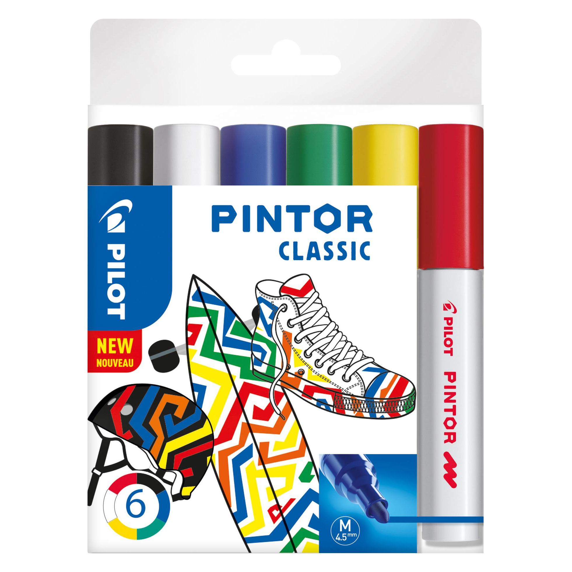 Pilot Pintor Medium Set à 6 Standard (6x) (S6/0517412)