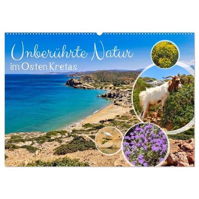 Unberührte Natur im Osten Kretas (Wandkalender 2026 DIN A2 quer), CALVENDO Monatskalender