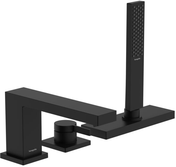Hansgrohe Tecturis E 3-Loch Wannenarmatur 73443670 mit sBox, mattschwarz