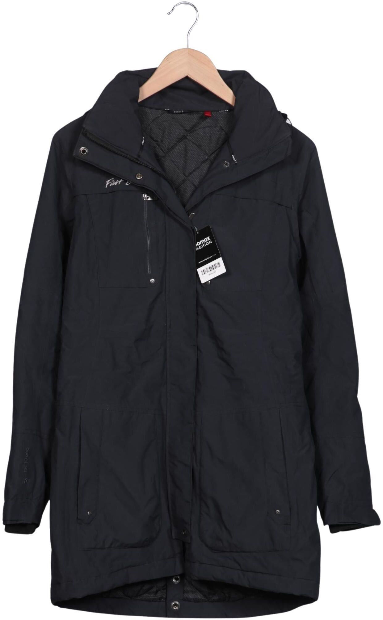 First B Damen Mantel, Marineblau, Gr. EU 36, Synthetik - Second Hand