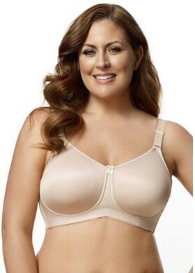 Plus Size Women's Smooth Curves Softcup Bra 1803 by Elila in Beige (Size 44 F)