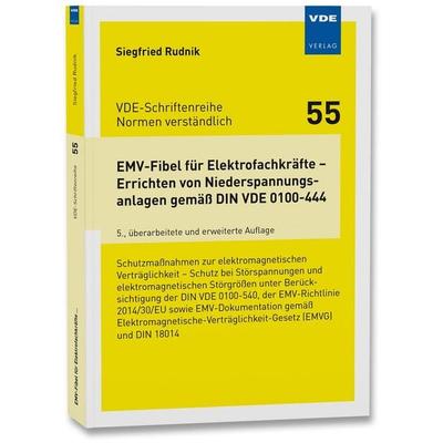 EMV-Fibel für Elektrofachkräfte – Errichten von Niederspannungsanlagen gemäß DIN VDE 0100-444, Taschenbuch von Siegfried Rudnik, Vde Verlag,
