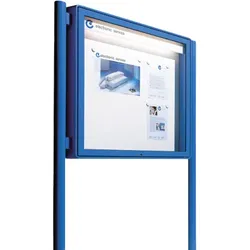 Aluvitrine Modell W9, Stahlemaille in Weiß
