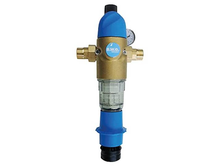Sanitop-Wingenroth 14328 8 Hauswasserfilter rückspülbar mit integriertem Druckminderer 3/4 Zoll