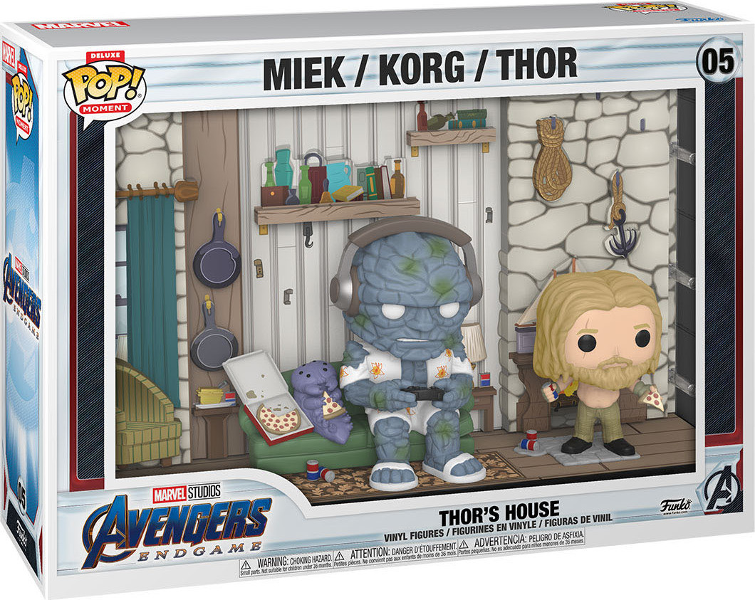 Funko Pop! Deluxe Moment Avengers: Endgame - Thor's House: Miek, Korg, Thor 05