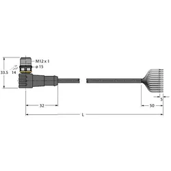 Turck Anschlussleitung WSC12T-10/TEL