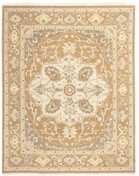 KALATY Rust/Brown/Ivory Soumak Flatweave Area Rug