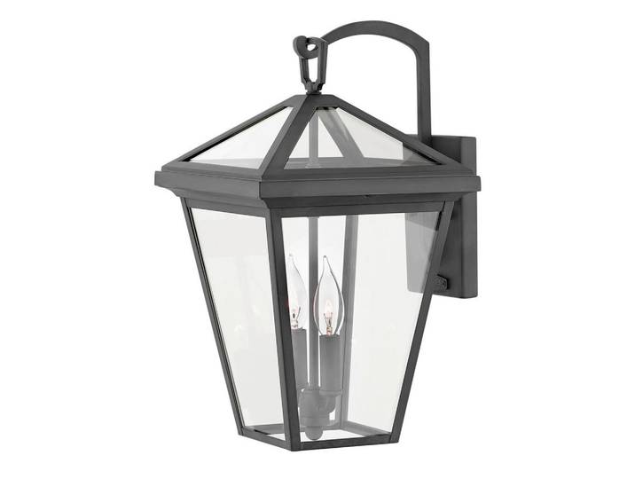 Elstead Lighting Aussenwandleuchte Alford-Place, Schwarz, Metall, Glas, 28.6x45.9x25.4 cm, RoHS, Lampen & Leuchten, Außenbeleuchtung, Außenleuchten
