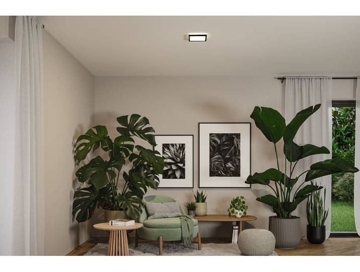 LED-Deckenleuchte Select 19 x 19cm Schwarz/Schwarz Polypropylen LED LED-Platine