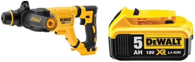 Set DeWalt SDS-plus Akku-Kombihammer 28 mm, 18V + DeWalt 18,0V / 5,0 Ah Ersatz-Akku