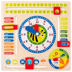small foot Lerntafel Datum - Uhr- und Jahreszeiten DE 271310