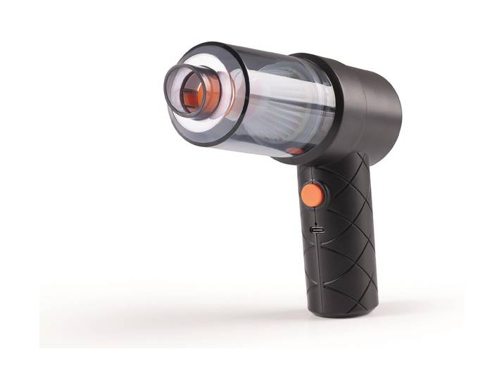 CLEANMAXX Akku-Handstaubsauger Orange/Schwarz , orange (orange, schwarz), B:16cm H:6,8cm, Akkusauger, Akku-Handstaubsauger