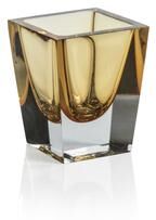 Zodax Carrara Polished Amber Glass Vase
