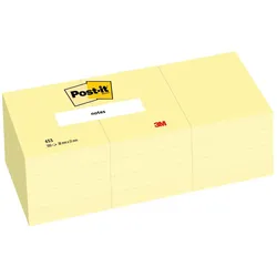 Post-it, Haftnotiz, Pack 12 Post It Gelb (38 x 51 mm)