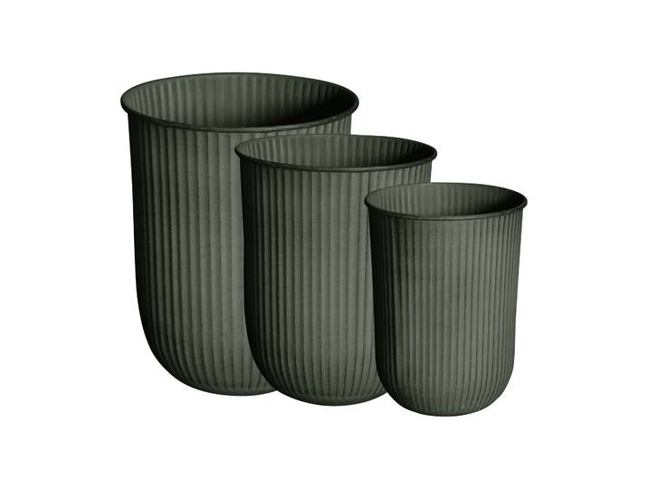 DBKD Out stripe Blumentopf 3er Pack Green