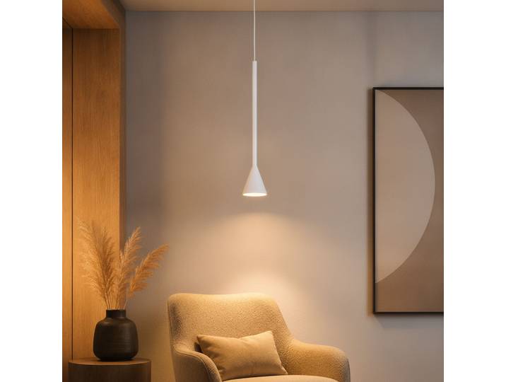 Hanglamp Net enkel wit Lyora - 110182