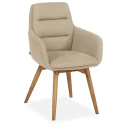 MAISON Stuhl Waco 1 Mikrofaser Beige Sand