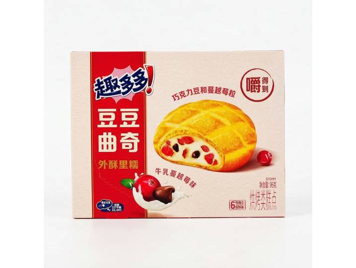 Qu Duo Duo koekjes (melk-cranberry-smaak) 96 g