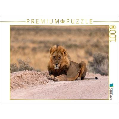 CALVENDO Puzzle Majestätische Löwe | 1000 Teile Lege-Größe 64x48cm Foto-Puzzle für glückliche Stunden