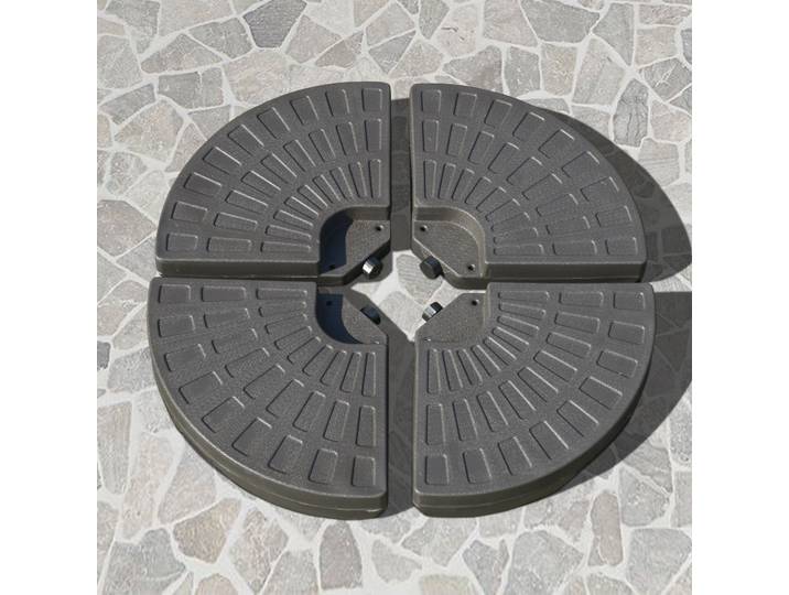 Outsunny Poids Parasol HDPE Café 100kg 100x100x10cm
