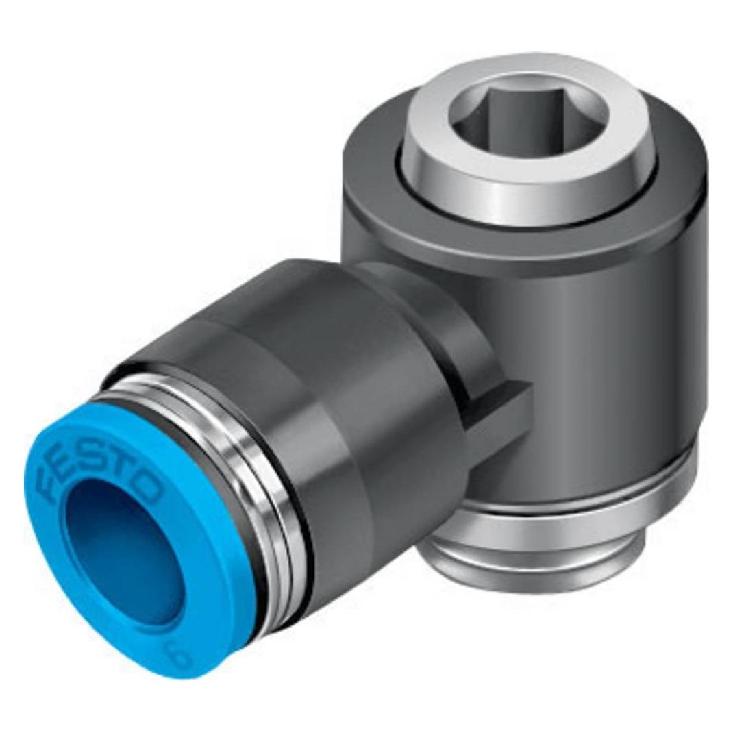 Festo Push-in Elbow Fitting, Male G1/8, 6mm (QSLV-G1/8-6-I)