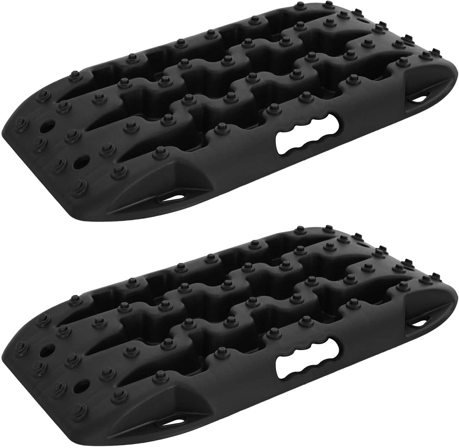 vidaXL Planche de traction 2 pc Noir 57,5x30,5x5,5 cm Nylon renforcé
