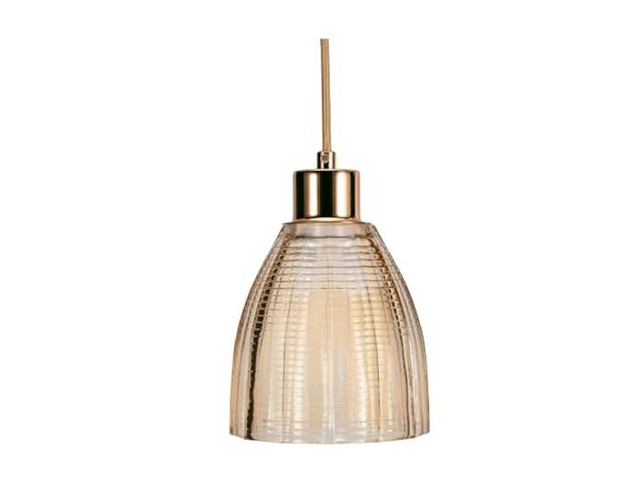 Pauleen Paulmann 48124 Gleaming Gold Pendelleuchte max25W E27 Pendellampe Kristall-Look Glas/Gold/Messing 230V Glas