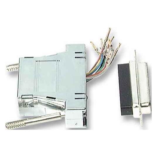 EFB Elektronik Modular-Adapter DB09Stecker/RJ45, metallisiertes Gehäuse (ETM23066)