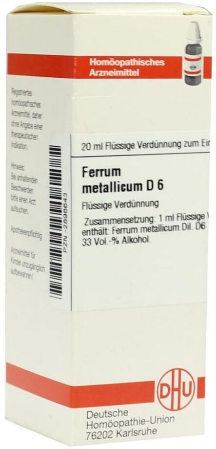 DHU Ferrum Metallicum D6 Dilution
