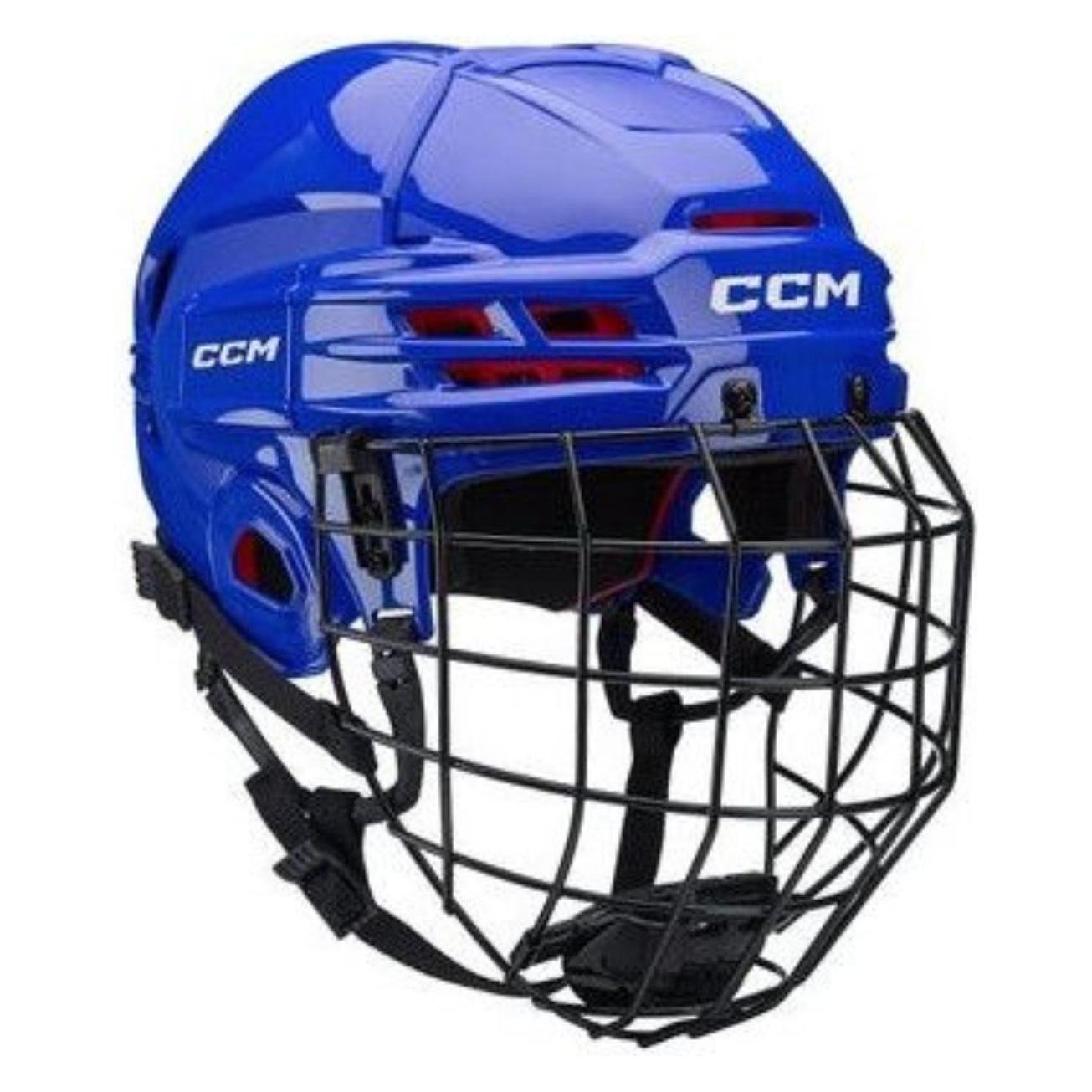 CCM Tacks 70 SR Hockeyhelm mit Käfig (Dunkelblau, M) (M) (49642260)