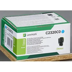 Lexmark Original Toner - cyan (C2320C0) für C2325dw, C2425dw, C2535dw, MC2325adw, MC2425adw, MC2535adwe