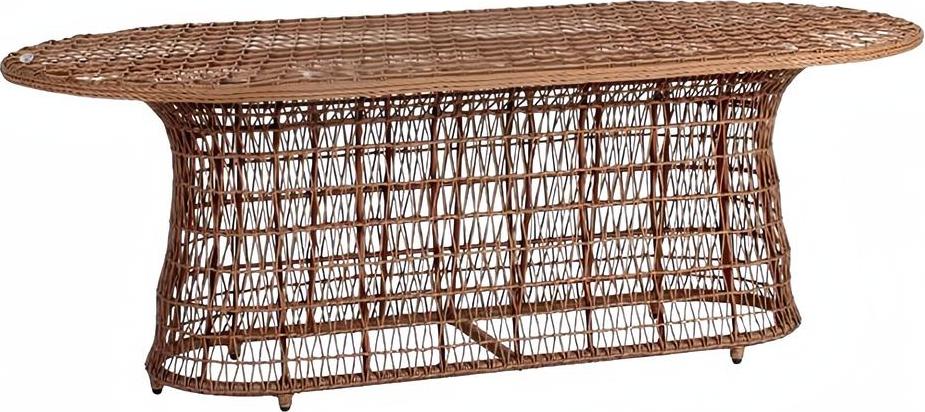 Hochwertig Tisch Braun Luxus Moderner Oval Design Esstisch Hochwertig Rattan