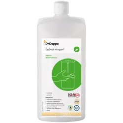 Dr. Deppe 601508 OpSept virugon 1 L Händedesinfektion gebrauchsfertig, HACCP-konform, parfümfreie Desinfektion