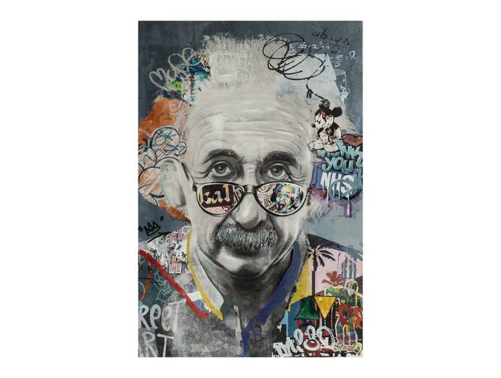 Leinwandbild Arte, Alldecor, hellblau/grau/schwarz