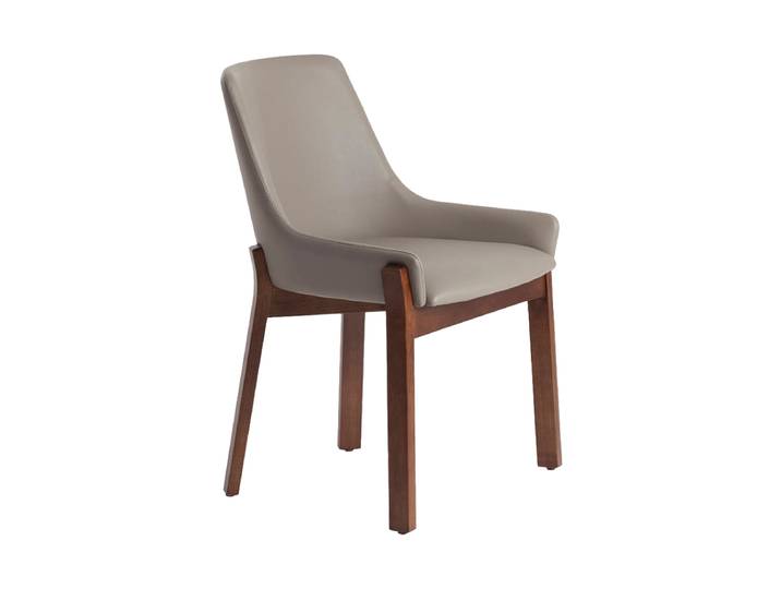 Design Stuhl „Katar“ mit Kunstlederbezug Esche Angel Cerdá