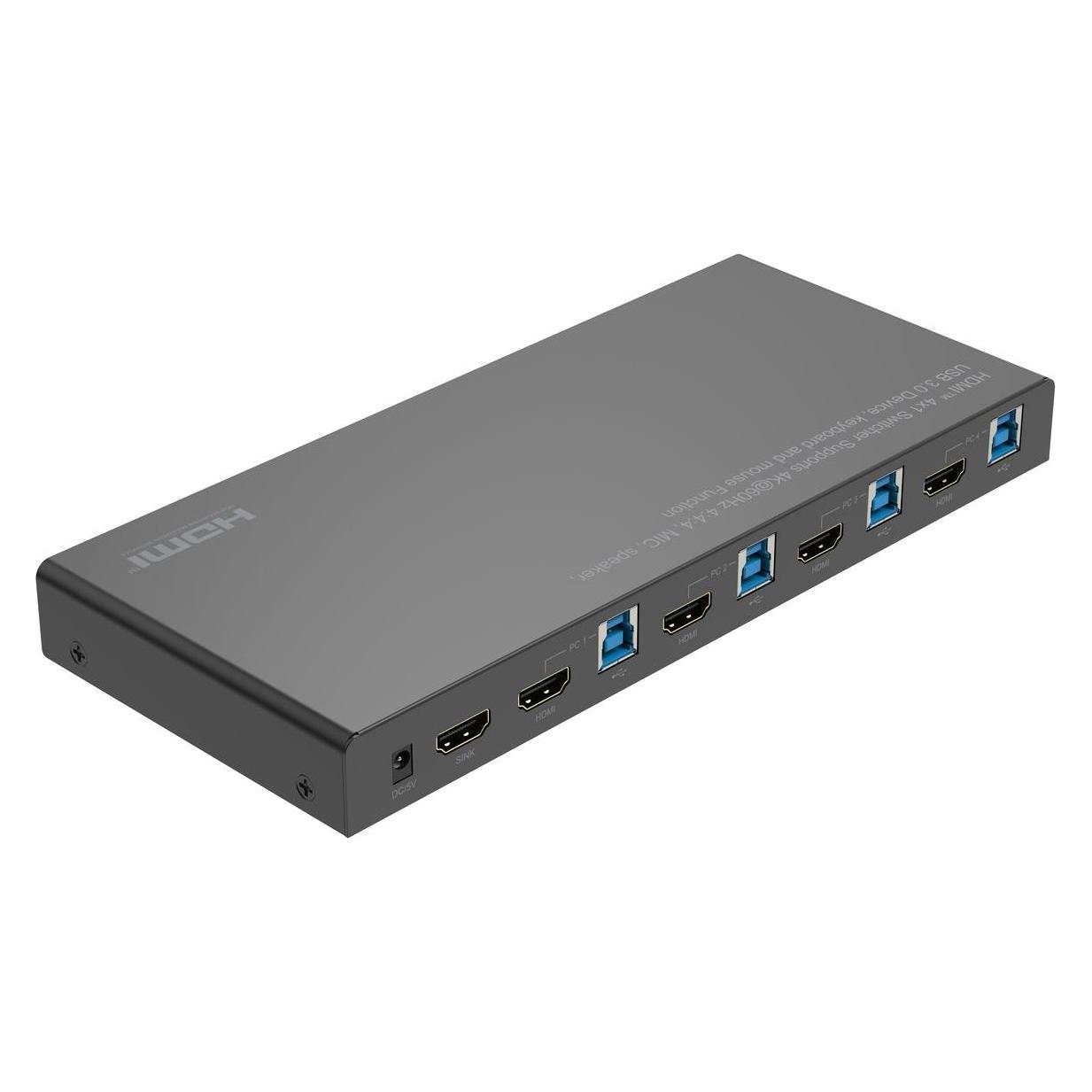 MicroConnect HDMIKVM0401 (MC-HDMIKVM0401-USB3-4K)