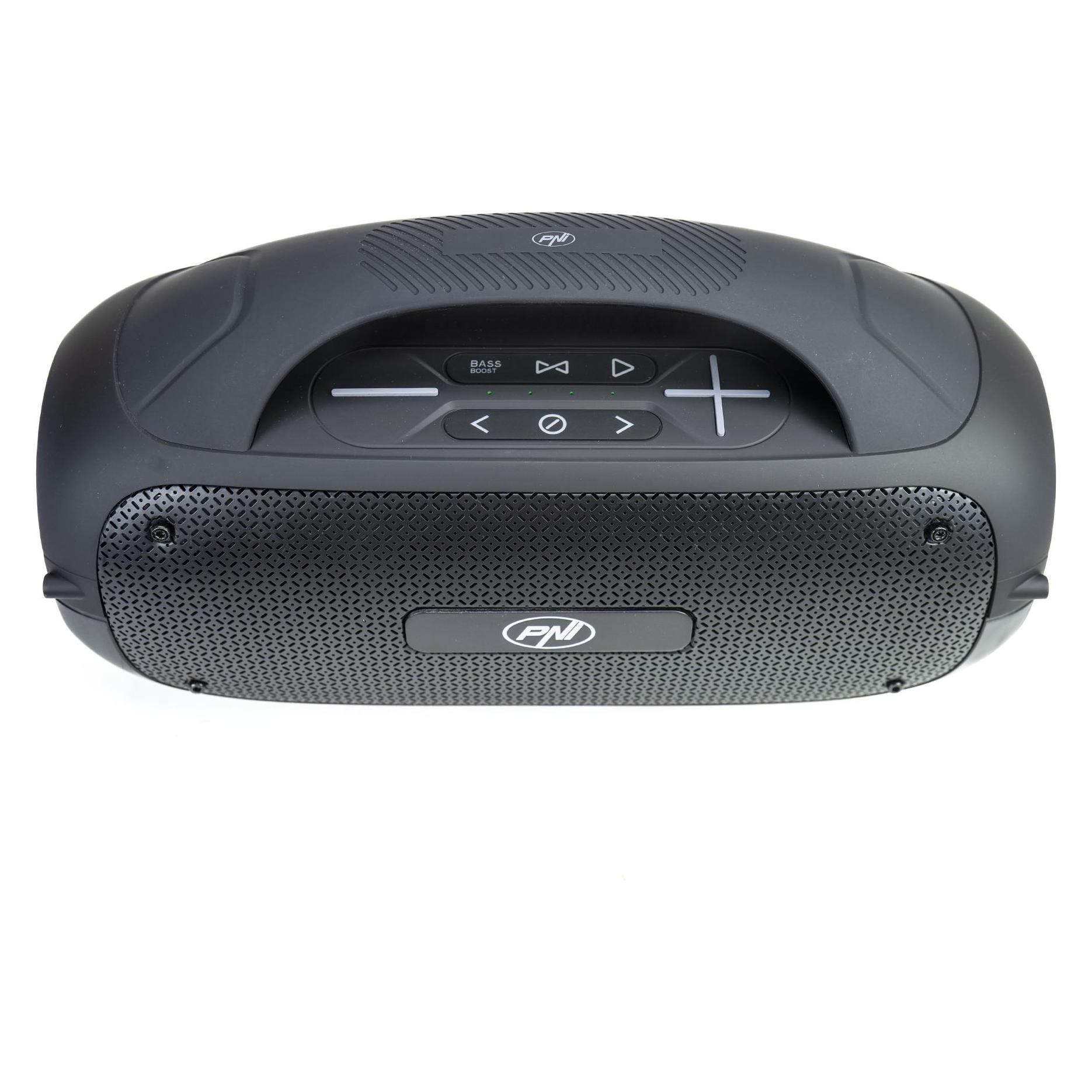 PNI Tragbarer Lautsprecher FunBox BT600, mit Bluetooth, 65 W, MP3-Player, Kartenleser, USB, kabellos (8 h) (43698000)