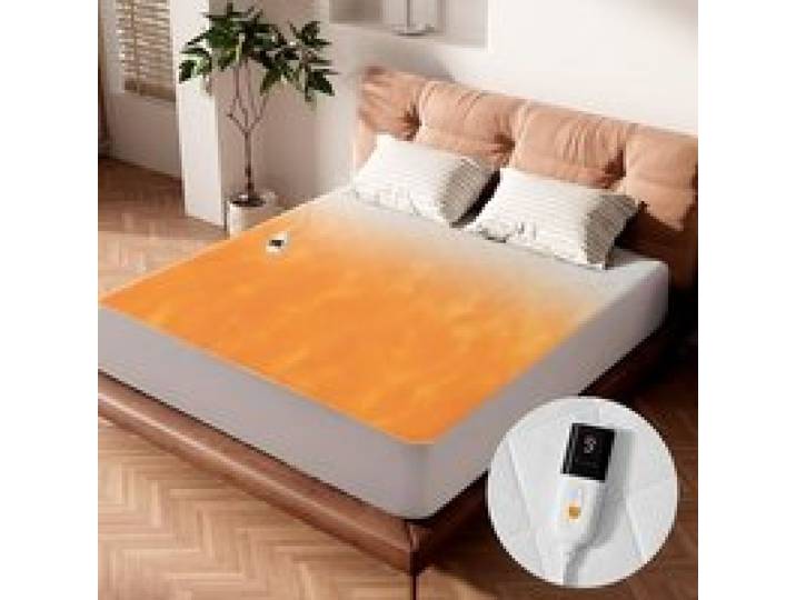 Couverture chauffante Matelas 90 x 200 cm Surmatelas Chauffant - Polyester - Blanc