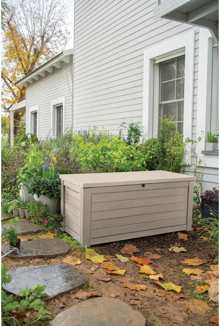 Keter Northwood 630L Beige Storage Box Beige 69.3cm H X 155.4cm W X 73cm D