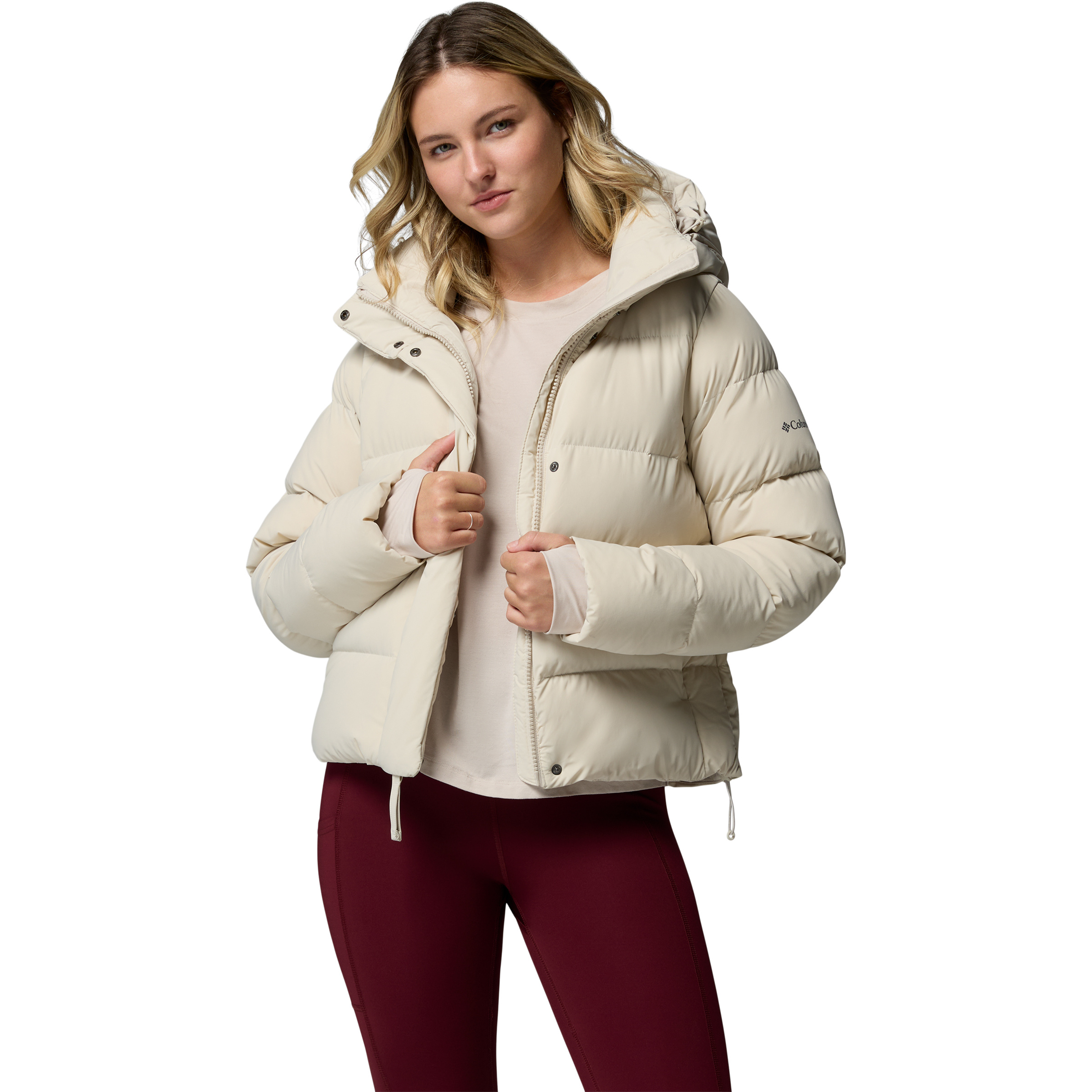 Columbia Amaze Puff Damen Isolationsjacke beige Größe XL Trekking Windabweisend Wasserabweisend