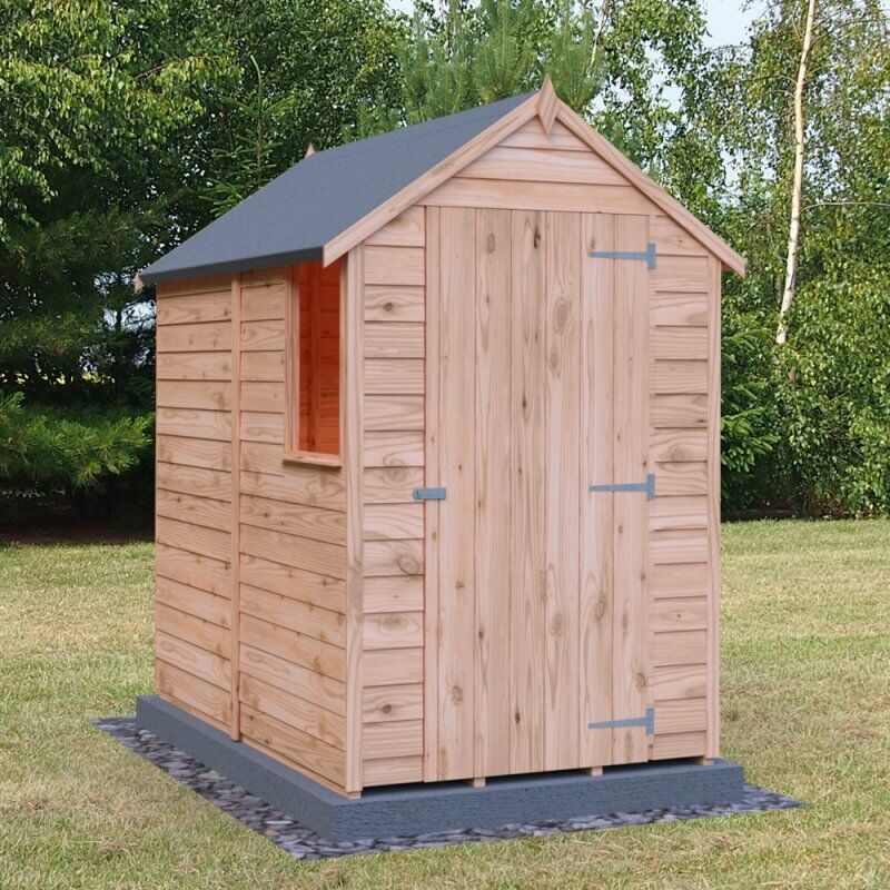 6x4 Wooden Shed Shire Value Overlap Windows