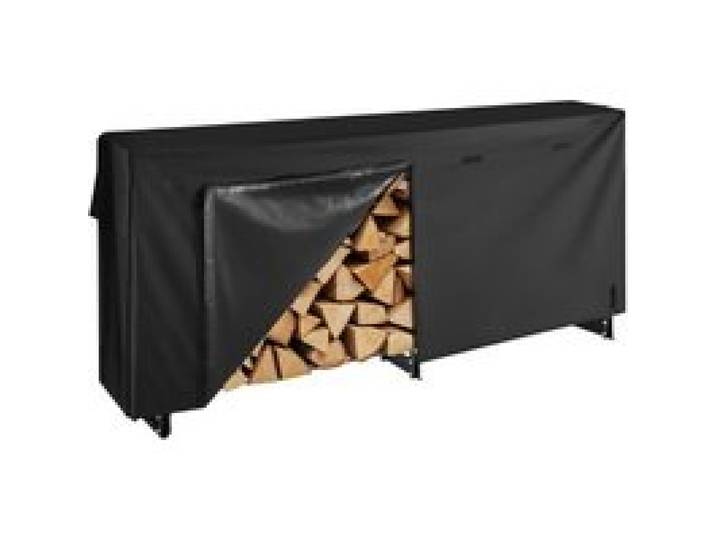 VEVOR Metall Kaminholzregal, 257x36x117 cm Brennholzregal, Kaminholzunterstand aus Metall, max. Tragkraft 300 kg, Feuerholzregal, Kaminholzlager, Stapelhilfe für Veranden, Terrassen, Gärten